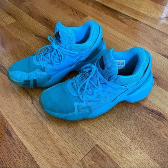 Adidas D.O.N. Issue x Crayola Basketball Shoes – Sky Blue – Big Kids Size 6.5 - Picture 2 of 6